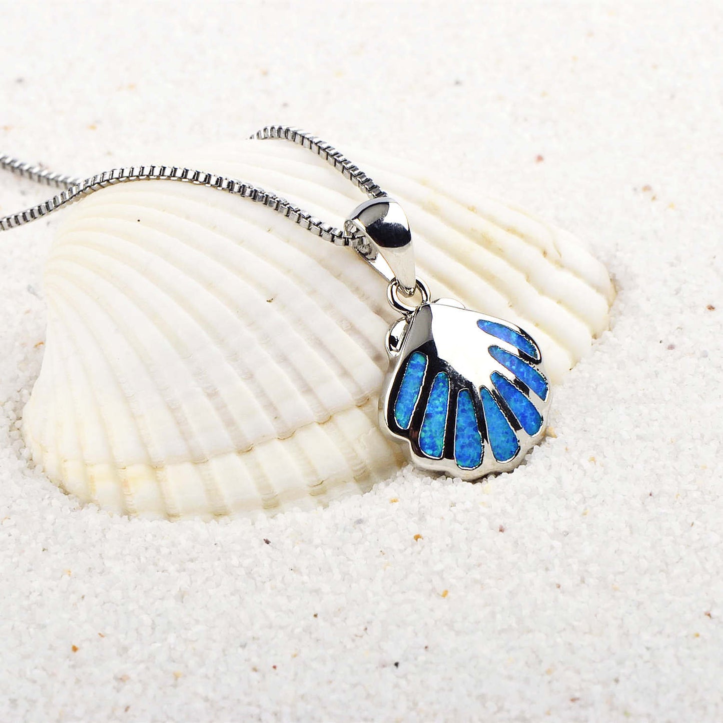 Beach Simple Style Scallop Copper Pendant Necklace