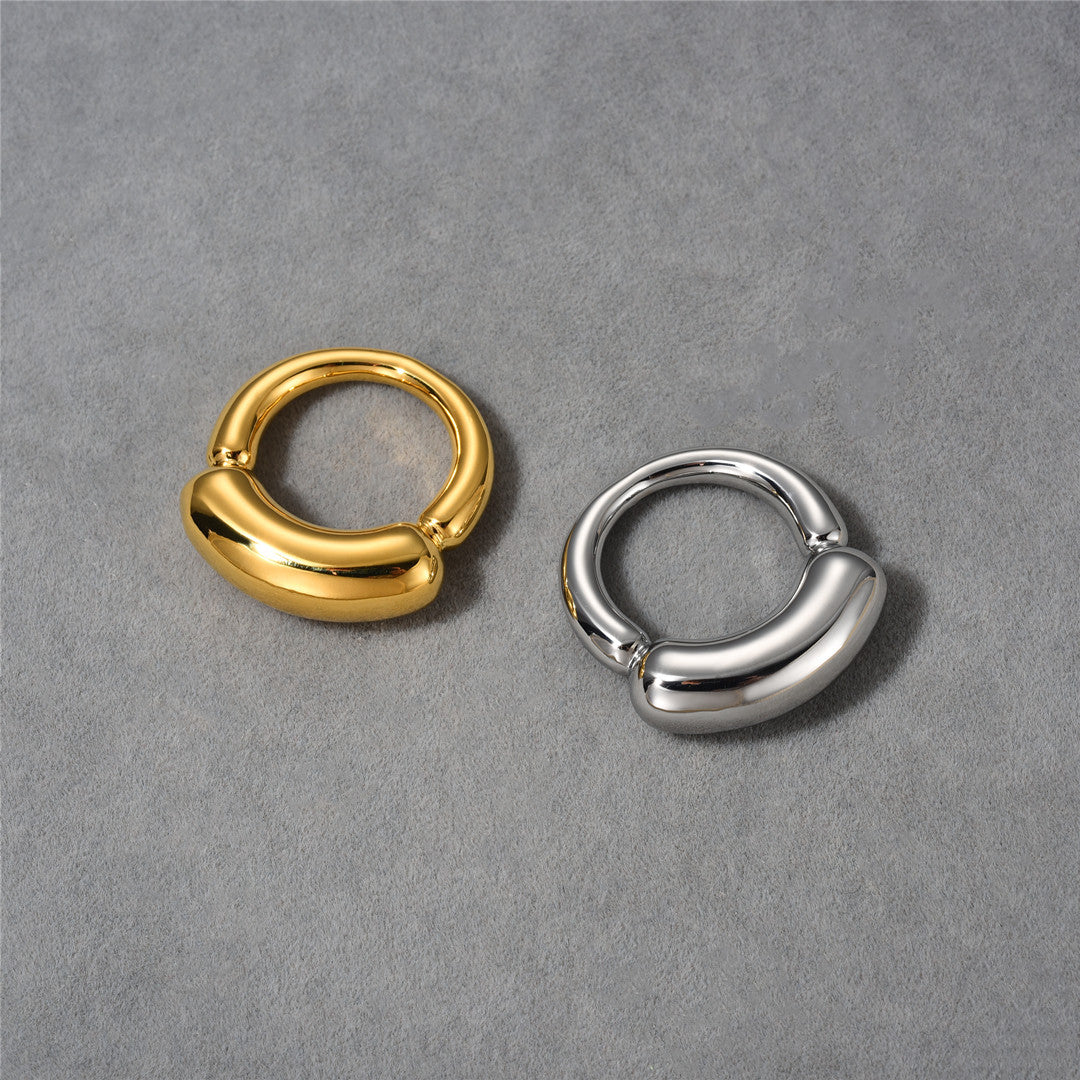 Simple Style Geometric Copper Plating 18k Gold Plated Rings