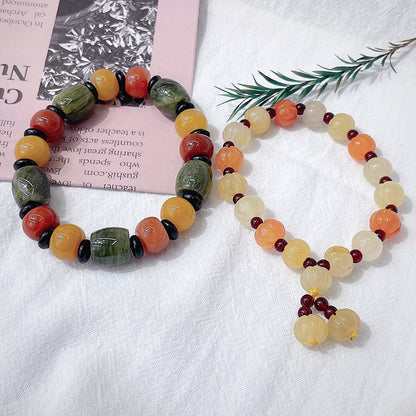 Ethnic Style Geometric Jinsi Jade Beaded Bracelets