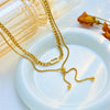 Korean Chain Titanium Steel Electroplating Necklaces