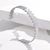 Expressive Stripe Stainless Steel Electroplating Bangles