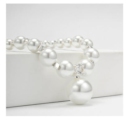 Elegant Round Imitation Pearl Beaded Women's Necklace