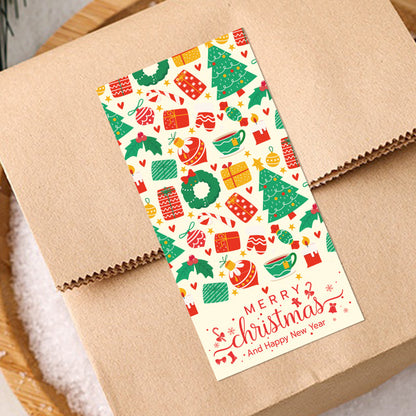 Christmas and New Year Gift Box Sealing Stickers