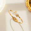 Titanium Steel 18K Gold Plated Bangles