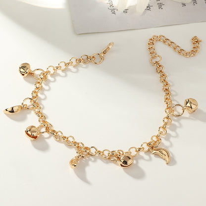 Simple Shell Starfish Diamond Anklet Wholesale