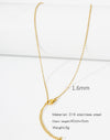 Natural Celestial Stainless Steel Electroplating Necklaces