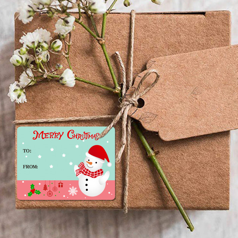 Wholesale  Merry Christmas Decorative Stickers Gift sealing sticker Self-adhesive