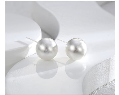 1 Pair Fashion Ball Copper Plating Ear Studs