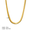 IG Style Chain Geometric Stainless Steel PVD Cloating Necklaces