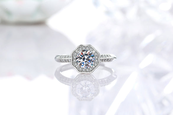 Luxurious Geometric Copper Plating Artificial Rhinestones Open Ring