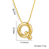Moderate Luxury Letter Text Number Titanium Steel 18K Gold Plated Necklaces