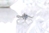 Luxurious Geometric Copper Plating Artificial Rhinestones Open Ring