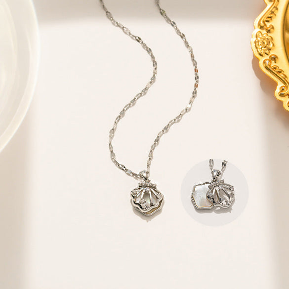 Korean Pentagram Geometric Titanium Steel 18K Gold Plated Necklaces