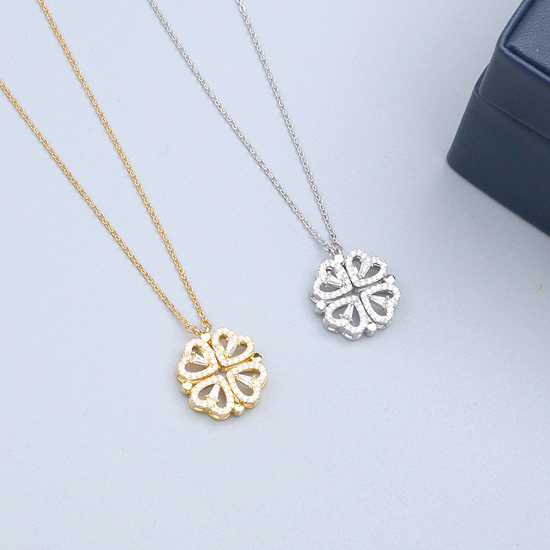 Geometric Titanium Steel 18K Gold Plated Necklaces