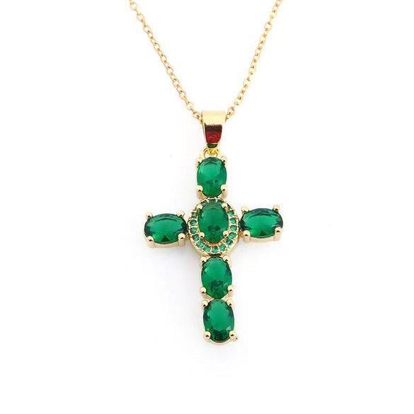 Minimalist Cross Letter Text Number Titanium Steel 18K Gold Plated Necklaces