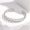Expressive Stripe Stainless Steel Electroplating Bangles