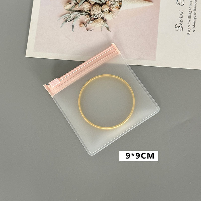 Thickened non-yellow and non-hard earrings bracelet EVA jewelry bag storage sub-packaging portable zipper buckle dust-proof finishing