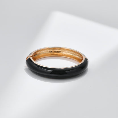 Casual Simple Style Solid Color Alloy Wholesale Bangle