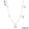 Moderate Luxury Geometric Titanium Steel 18K Gold Plated Necklaces