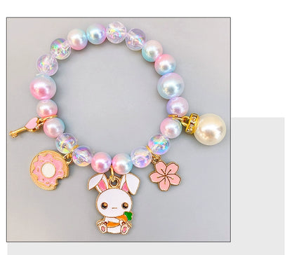 Children's Pearl Bracelet Cute Little Animal Bracelet Beaded Accessories