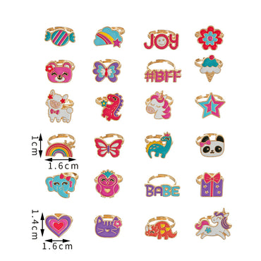 Cute Cartoon Alloy Kid's Rings