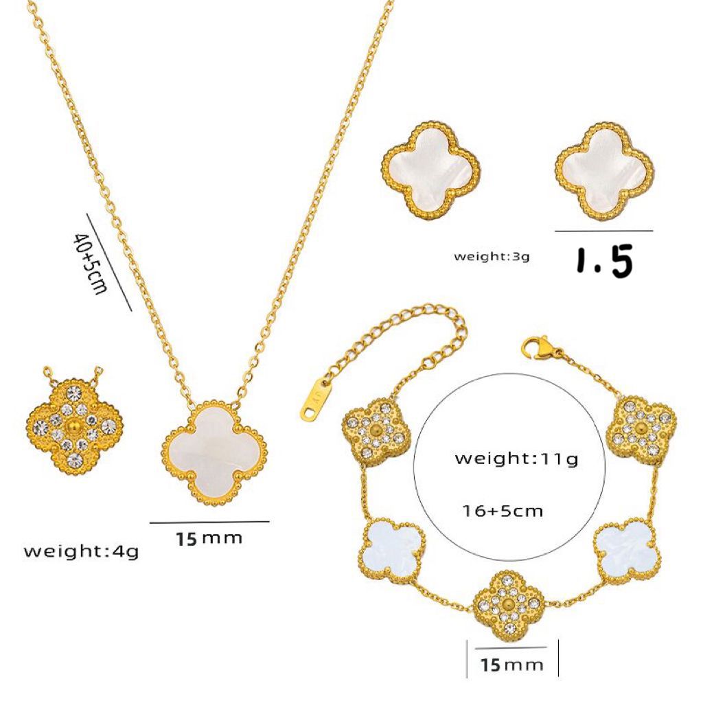 Moderate Luxury Geometric Titanium Steel 18K Gold Plated Necklaces