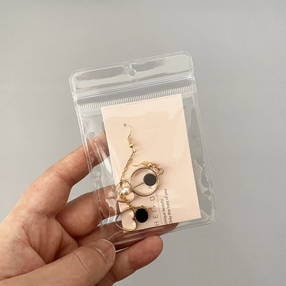 Portable Small Jewelry Earrings Bracelet Storage and Finishing Transparent Plastic PVC Ziplock Bag Jewelry INS Sealed Bag