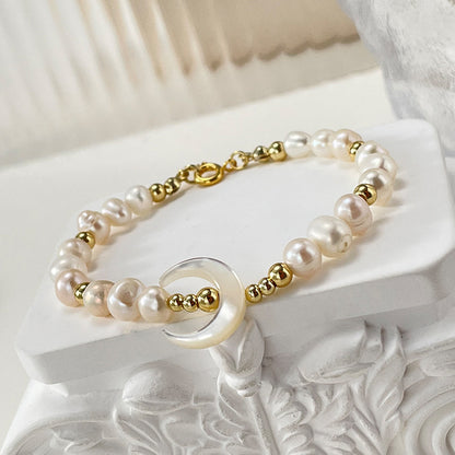 Fashion Moon Pearl Handmade Bracelets 1 Piece