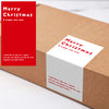 explosion Merry Christmas sticker English letter rectangular airplane box sealing sticker gift decorative sticker