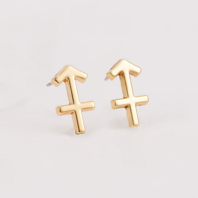 Wholesale Jewelry 1 Pair Fashion Constellation Alloy Ear Studs