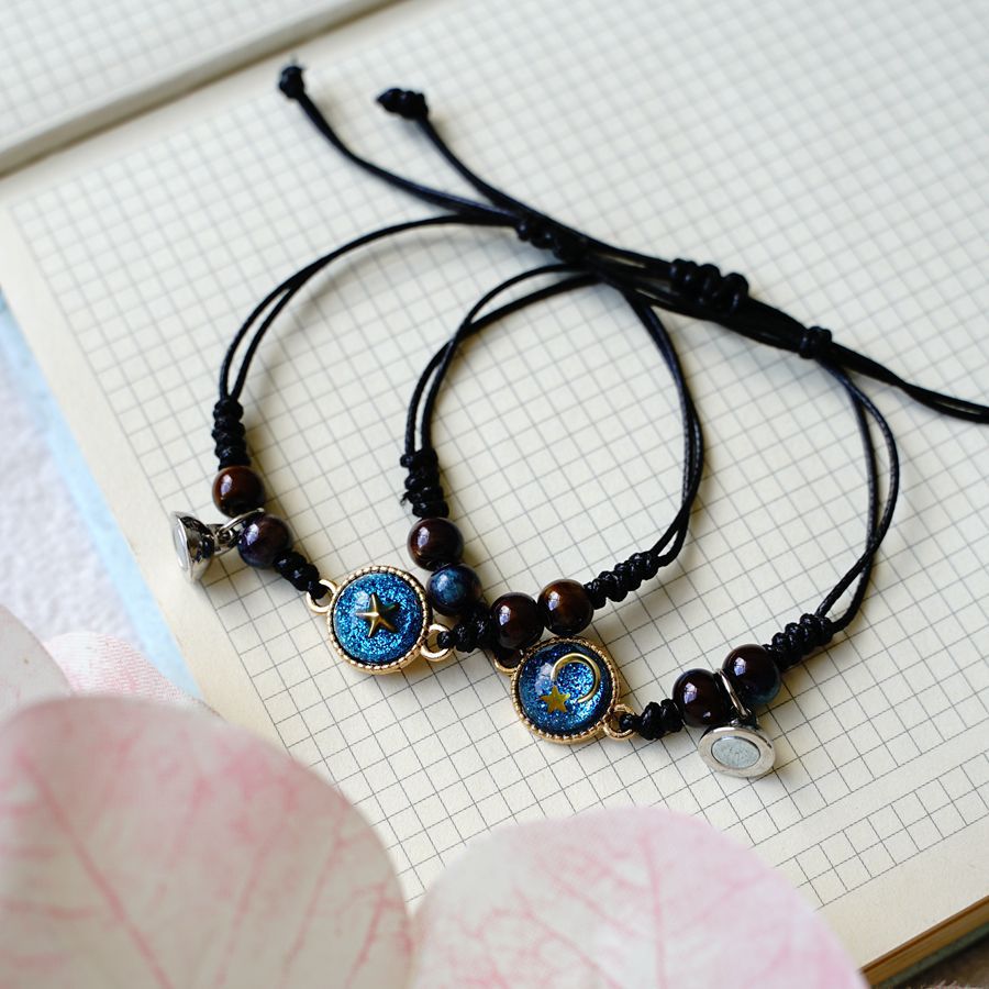 Simple Style Constellation Alloy Epoxy Bracelets