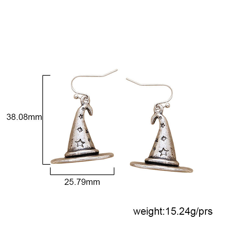 European And American Jewelry Magic Hat Retro Earrings