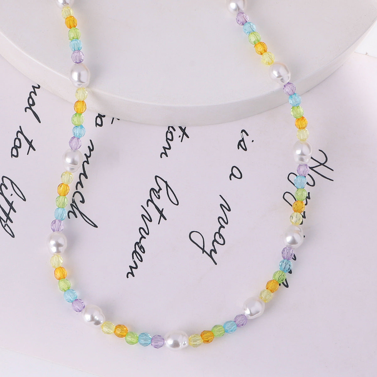 Simple Style Irregular Beaded Pearl Necklace