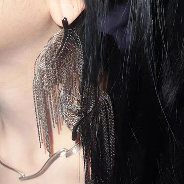 1 Piece Ig Style Tassel Copper Drop Earrings