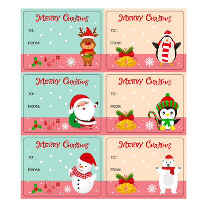 Wholesale  Merry Christmas Decorative Stickers Gift sealing sticker Self-adhesive