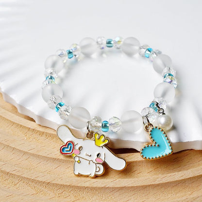 Cute Rabbit Alloy Beaded Bracelets