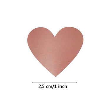 Wholesale Gold Heart-Shaped Silver Stickers, 300 Sheets/Roll