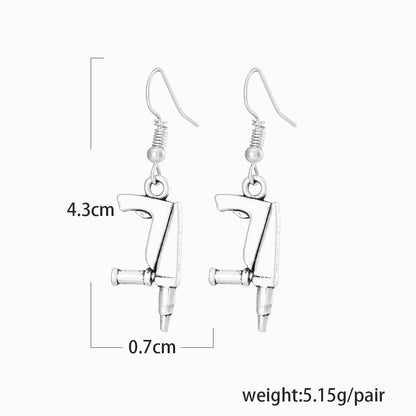 New Creative Kitchen Knife Saw Small Wrench Axe Earrings Wholesale Gooddiy