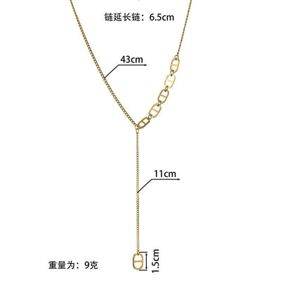 Korean Stitching Stainless Steel Necklace Wholesale