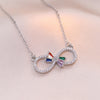 Number Letter Text Titanium Steel 18K Gold Plated Necklaces