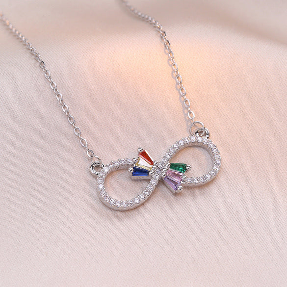 Number Letter Text Titanium Steel 18K Gold Plated Necklaces