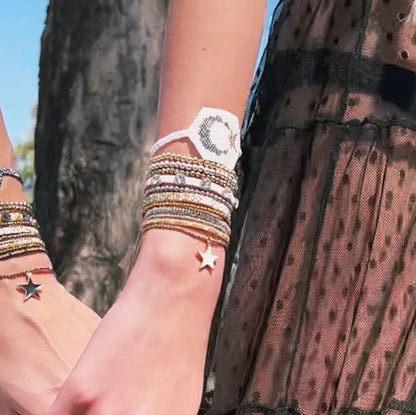 Bohemian Geometric Glass Bracelets