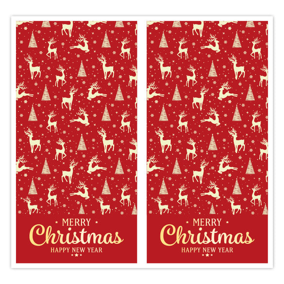 Christmas and New Year Gift Box Sealing Stickers