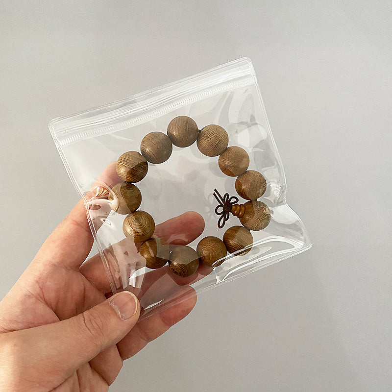 One piece, wholesale price, sealed bag, bracelet, jewelry, PVC jewelry bag, Wenwan earrings, storage, transparent plastic self-sealing bag.