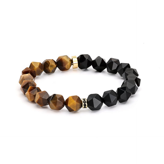 Fashion Geometric Agate Beaded Men's Bracelets 1 Piece