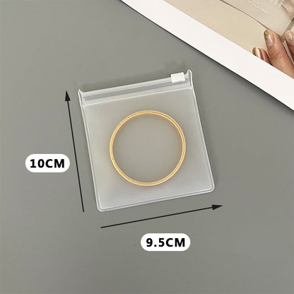 Thickened non-yellow and non-hard earrings bracelet EVA jewelry bag storage sub-packaging portable zipper buckle dust-proof finishing