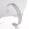Expressive Stripe Stainless Steel Electroplating Bangles