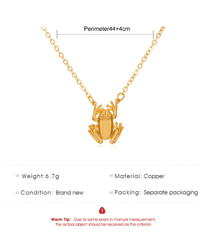 New Frog Pendant Necklace Creative Fashion Cute Necklace