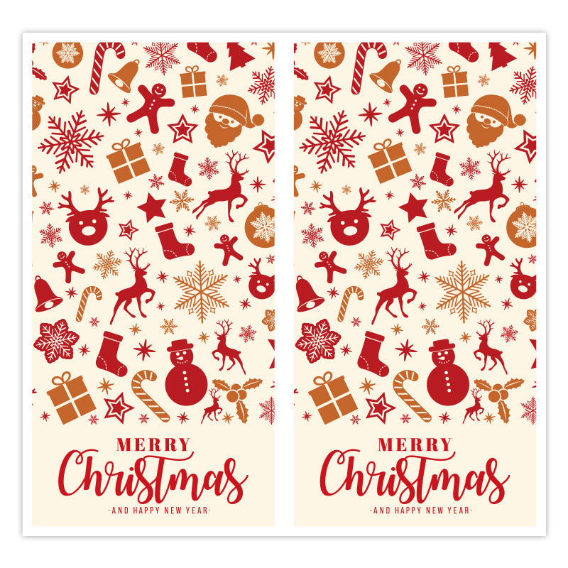 Christmas and New Year Gift Box Sealing Stickers