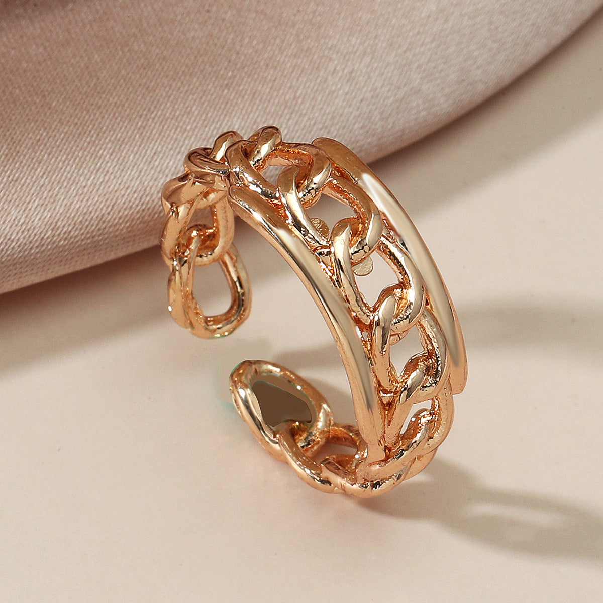 New Creative Opening Chain Copper Ring